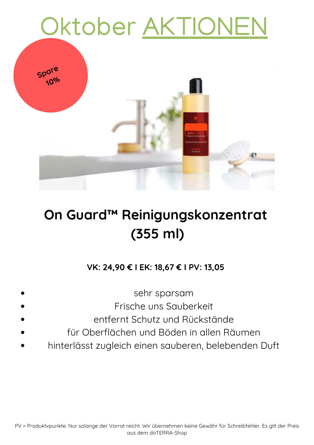 Oktober-Aktion: On Guard Reinigungskonzentrat (355 ml)